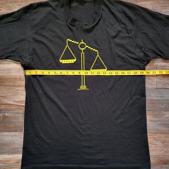 Vintage Ramsey & Tyson T Shirt 80's Size M Black Single Stitch USA - Picture 4 of 6